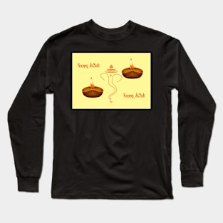 Happy Diwali Greeting Card Long Sleeve T-Shirt